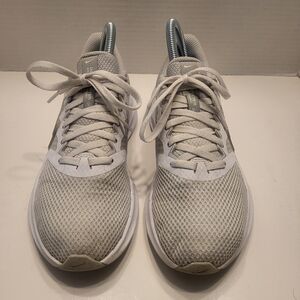 Size 6 - Nike Downshifter 11 White Metallic Silver